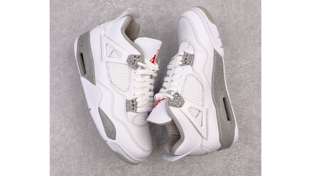 Air jordan 4 retro white tech2