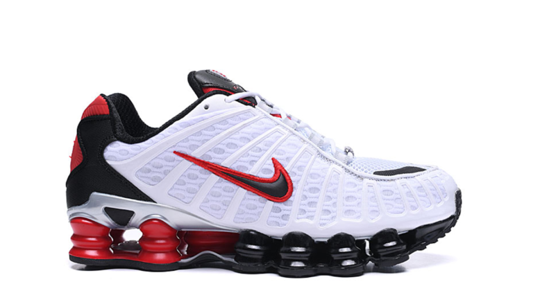 nike shox branco vermelho