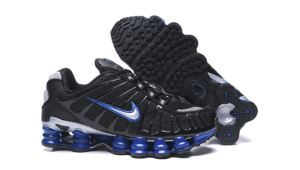 nike shox preto azul