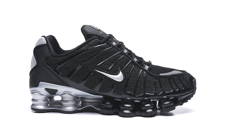 nike shox preto prata