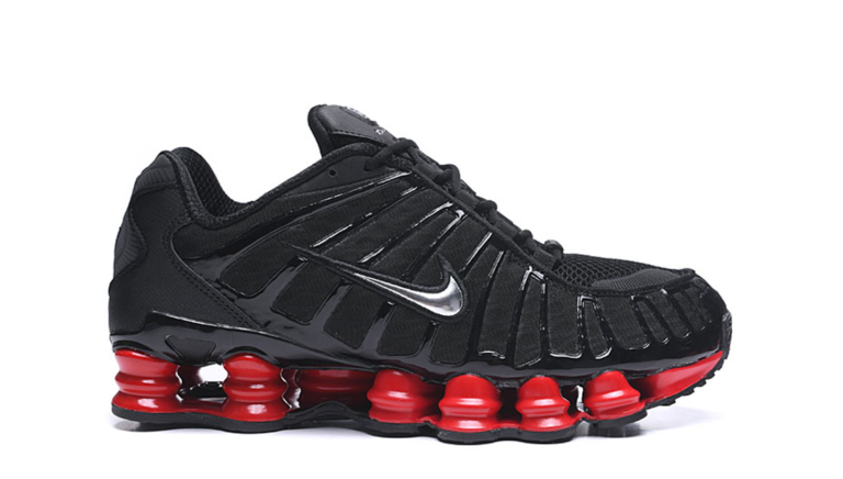 nike shox preto vermelho