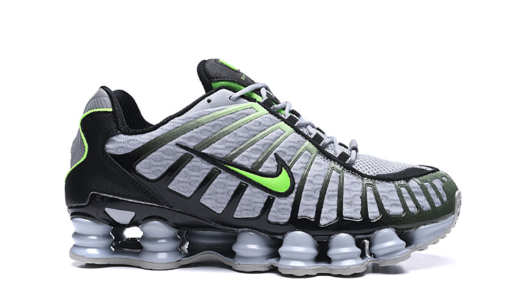 nike shox wolf grey lime2