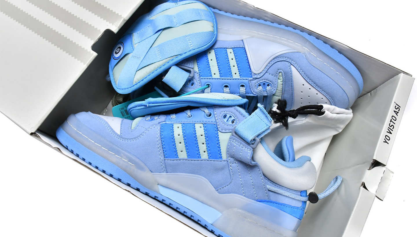 Bad Bunny x Forum Buckle Low Blue Tint